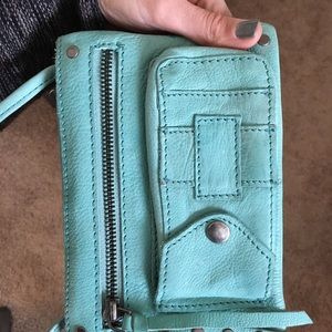 Mint Green Long Over the Shoulder Purse